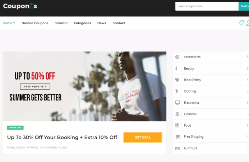Couponis Affiliate Submitting Coupons WordPress Theme Preview ThemeForest Couponis Affiliate Submitting Coupons WordPress Theme Preview ThemeForest